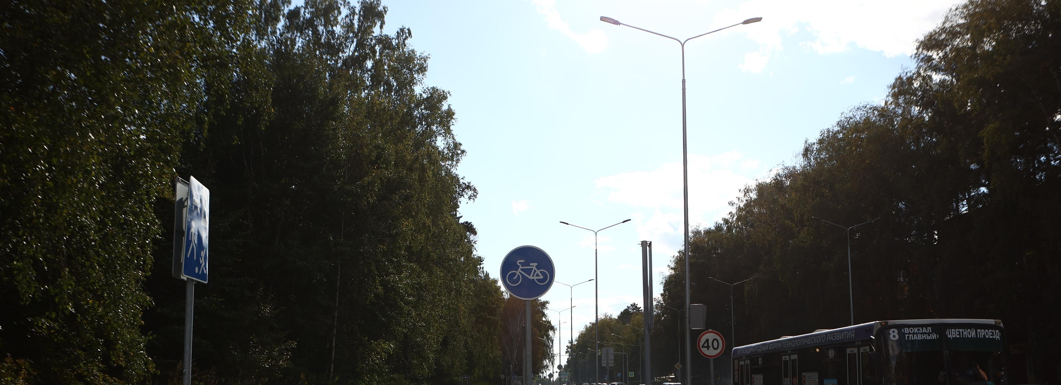 На двух магистралях Новосибирска убрали провода по проекту «Чистое небо»