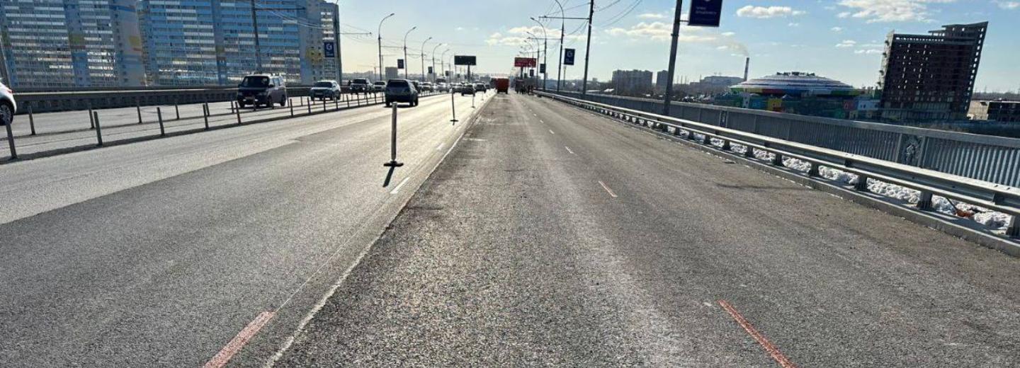 Мэр Кудрявцев: на Димитровском мосту завершают первый этап ремонта