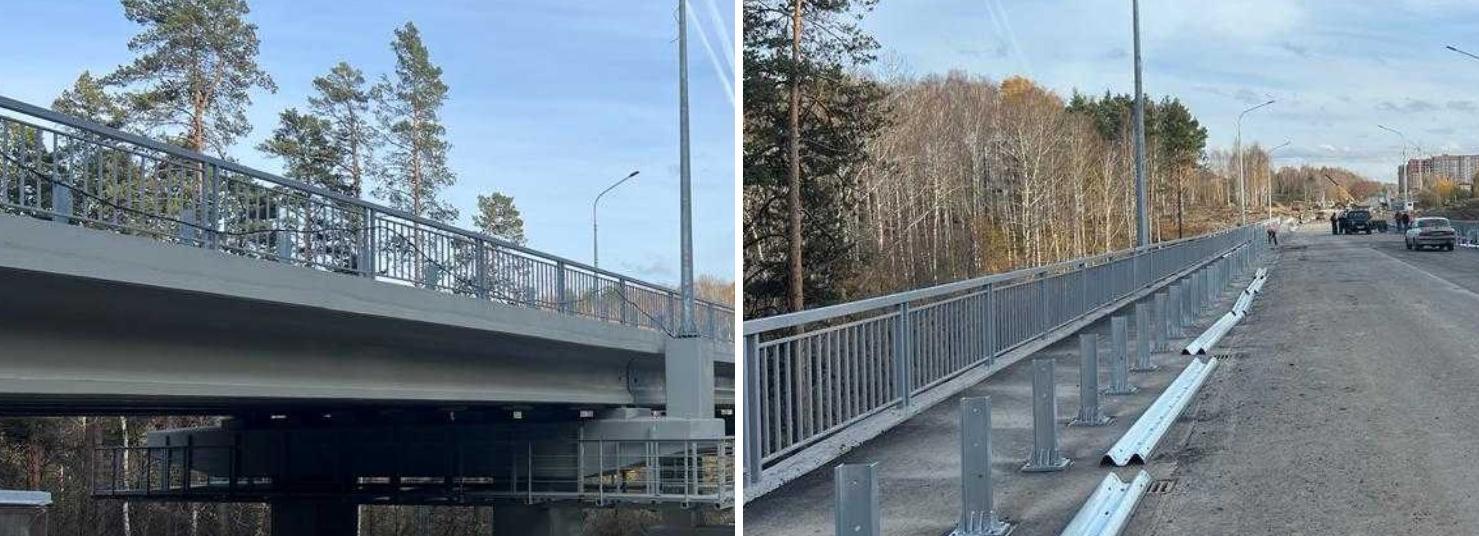 Под Новосибирском достроили 157-метровую эстакаду на дороге к СКИФу