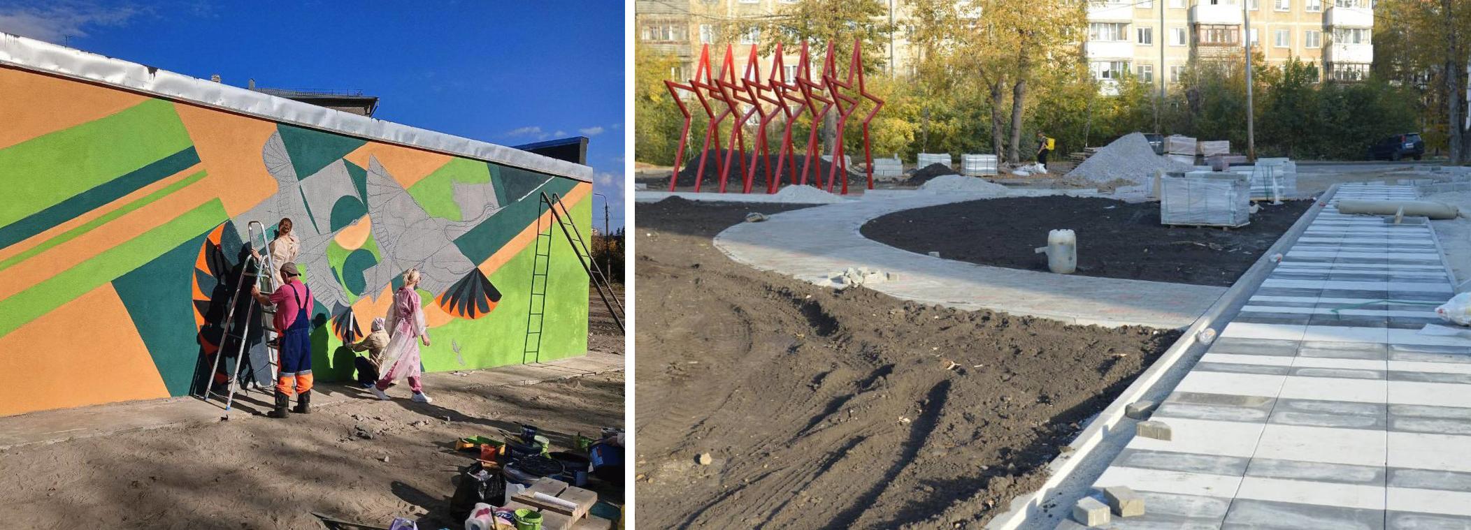 Мэр Кудрявцев показал, как создают новый сквер на улице Лазарева