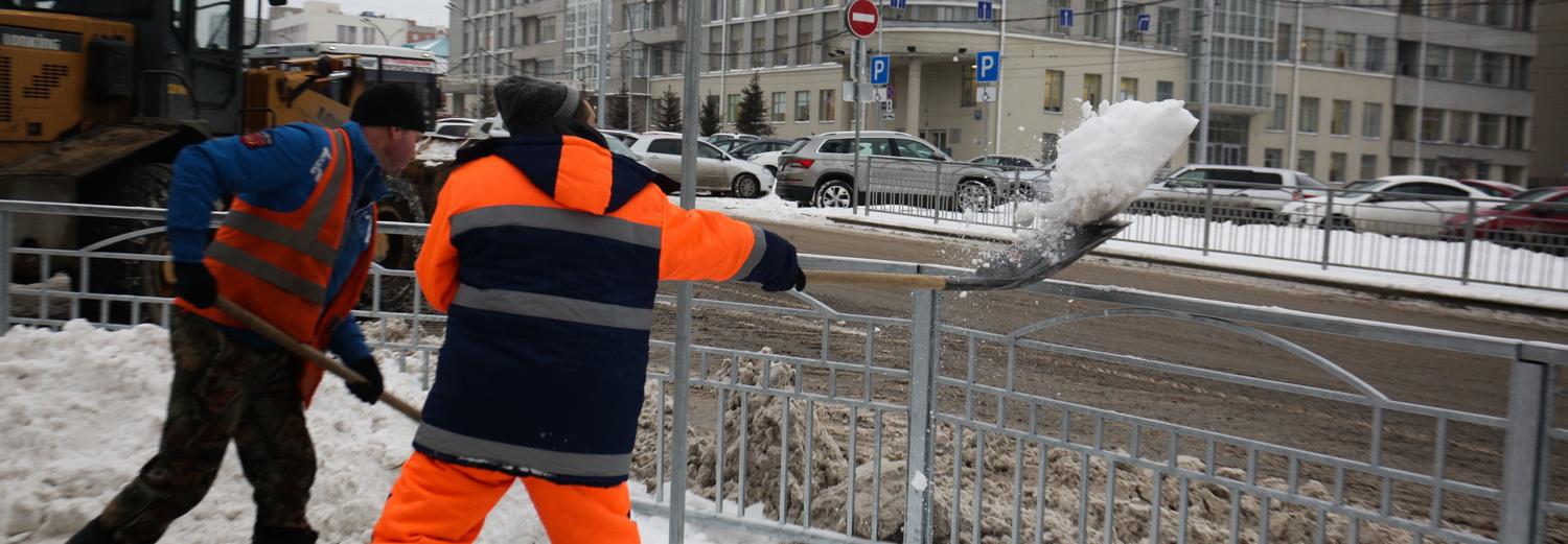 46 тысяч кубометров снега вывезли с дорог Новосибирска на выходных