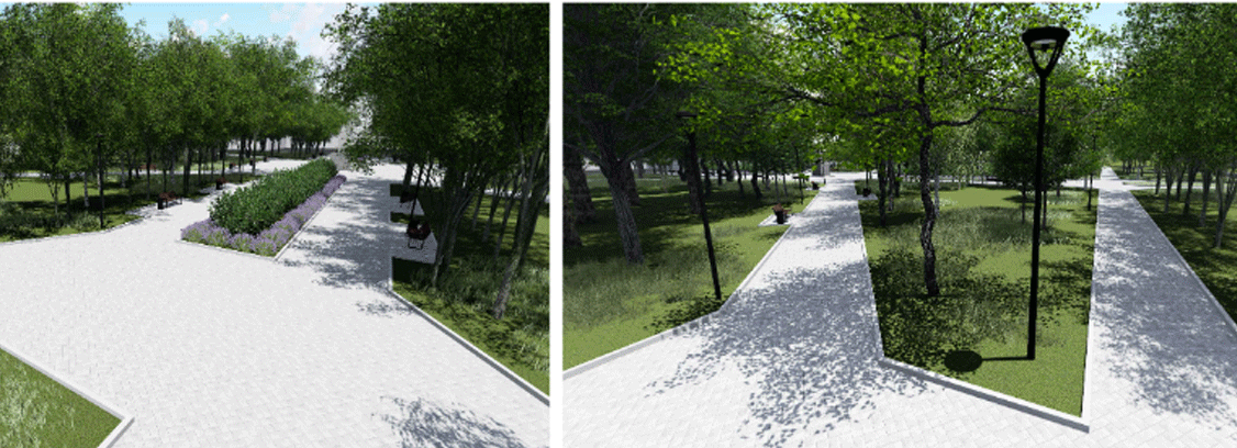 Разработан эскиз благоустройства сквера «Гвардейский» в Новосибирске