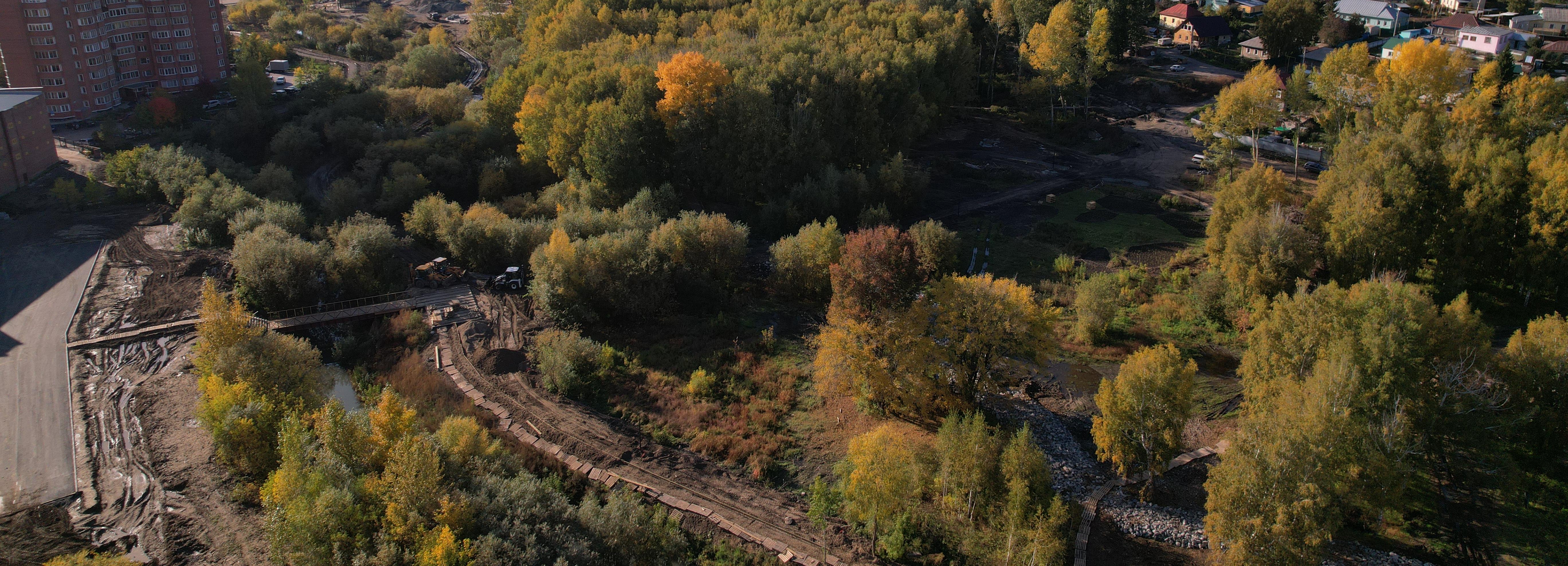 Ускорить работы в строящемся парке «Каменка» потребовала вице-мэр