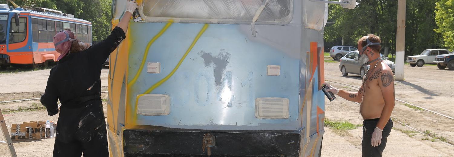 Два арт-трамвая вышли на маршруты в Новосибирске