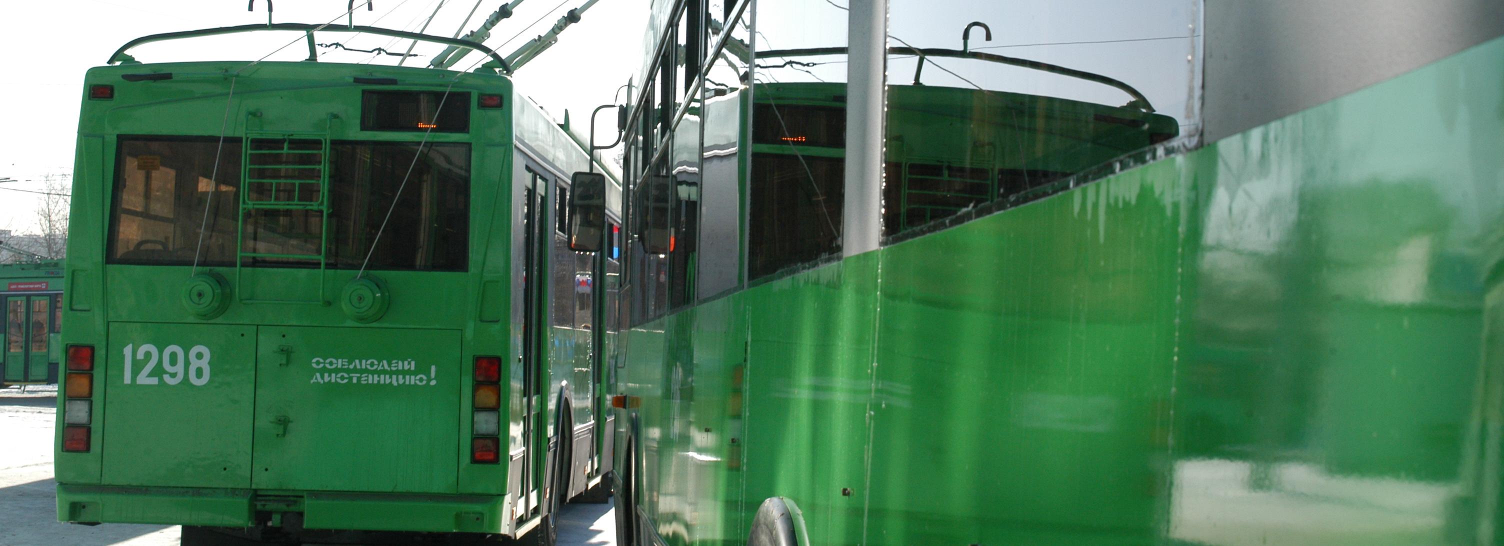 Троллейбус №13 сократит маршрут из-за стройки моста в Новосибирске