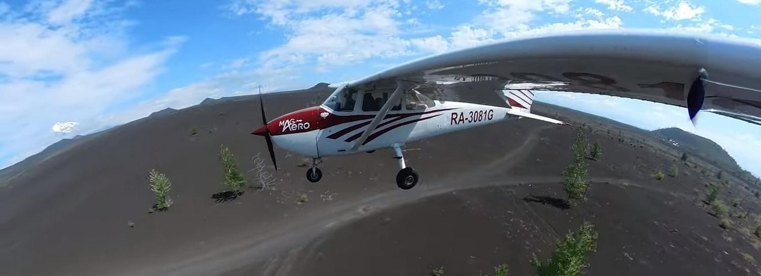 Новосибирский фотограф долетел на Cessna до мёртвого леса на Камчатке