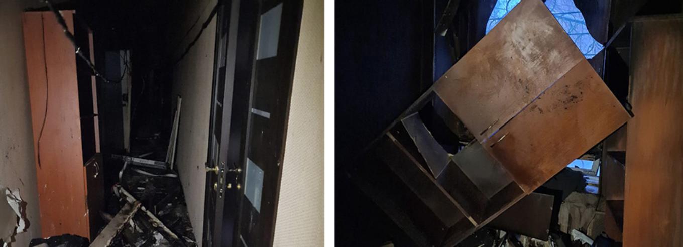 В Новосибирске сгорел офис Красного Креста