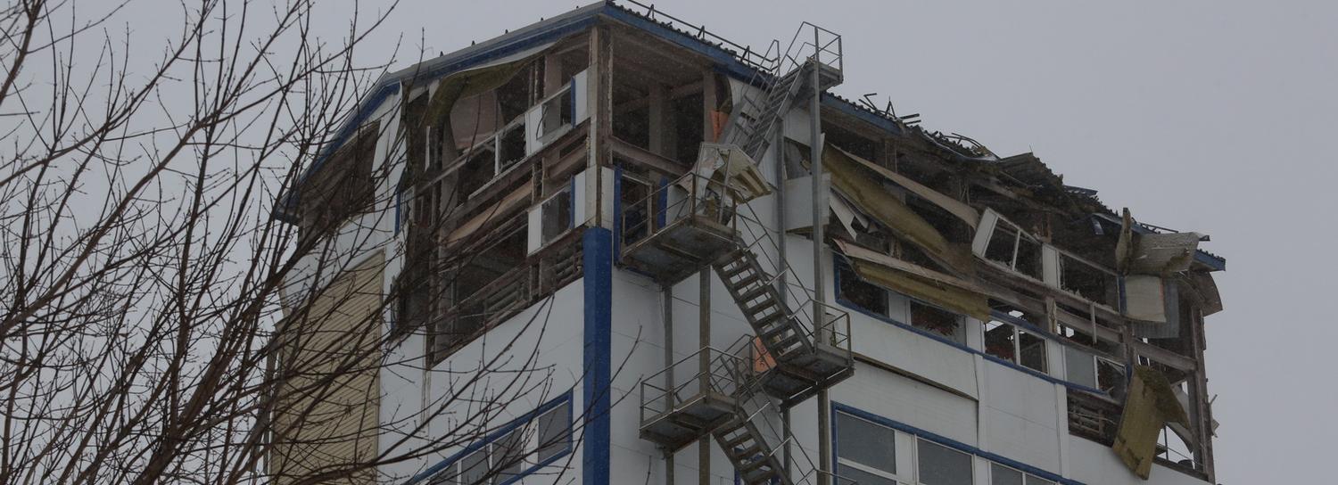 В Новосибирске развалилось восьмиэтажное здание