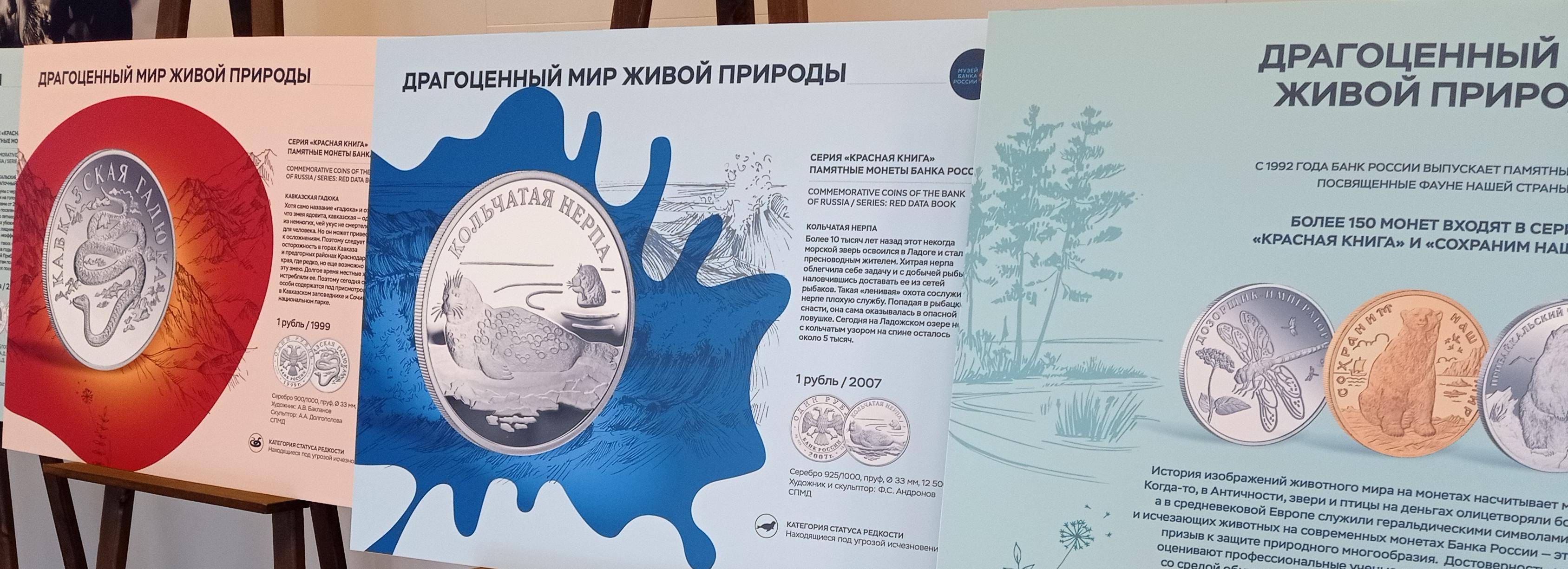 Выставку о монетах с редкими животными привёз в дельфинарий Банк России