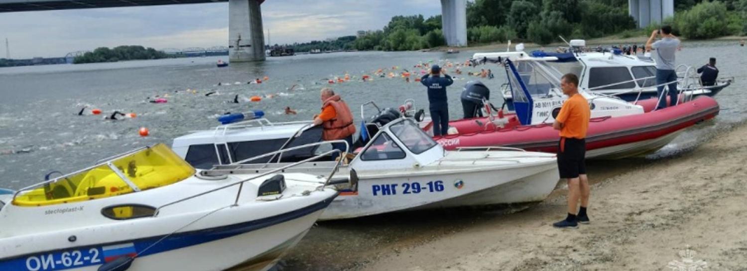 173 человека приняли участие в заплыве через Обь в Новосибирске
