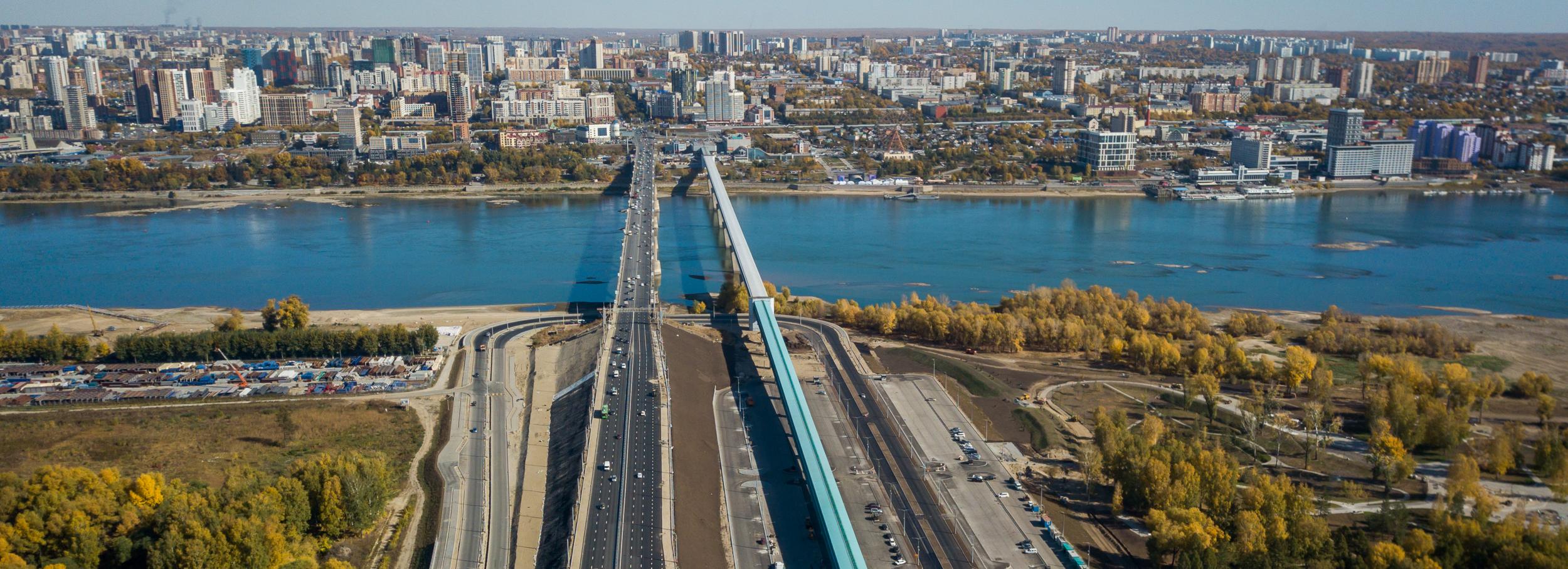 Ремонт Октябрьского моста в Новосибирске выполнили на 10%