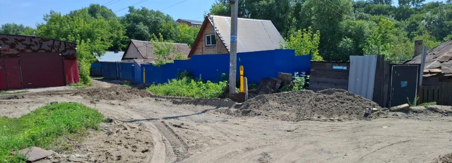 Размытые дороги частного сектора восстановили в Заельцовке