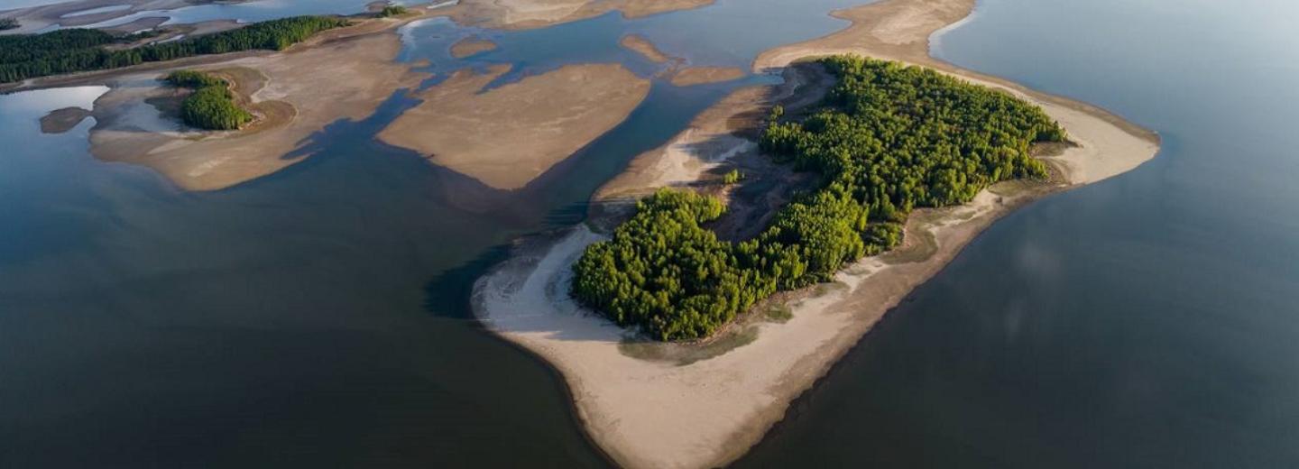 Как выглядит обмелевшее Обское море — смотрим фото Вадима Махорова