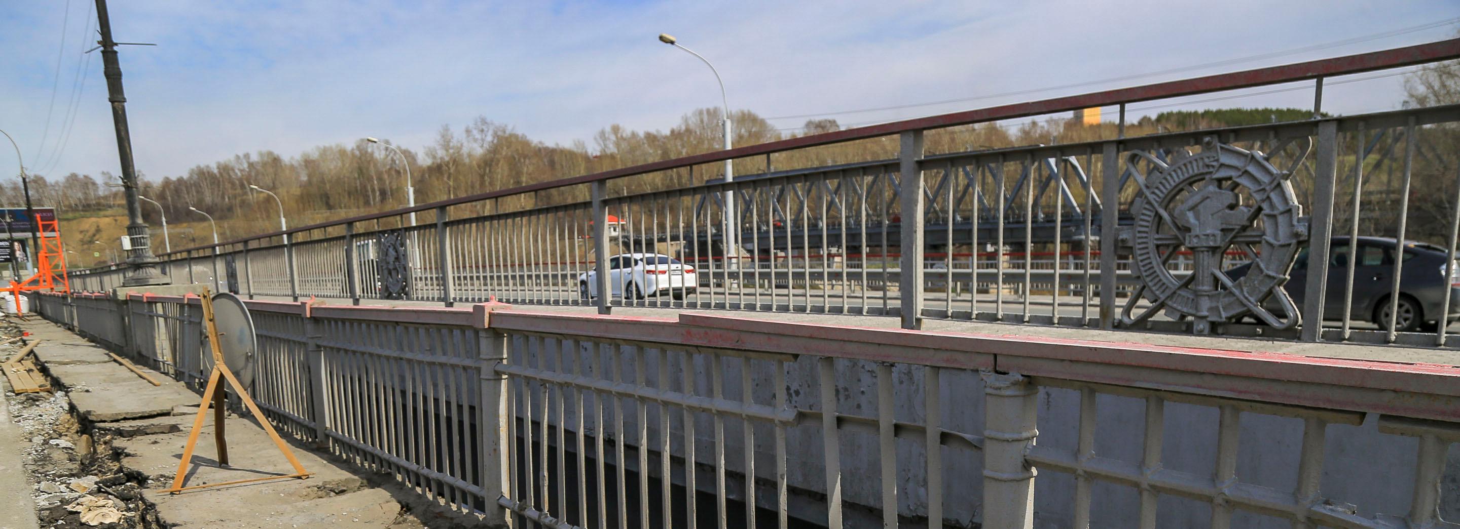 Крайнюю полосу моста через Иню на Бердском шоссе перекроют этой ночью