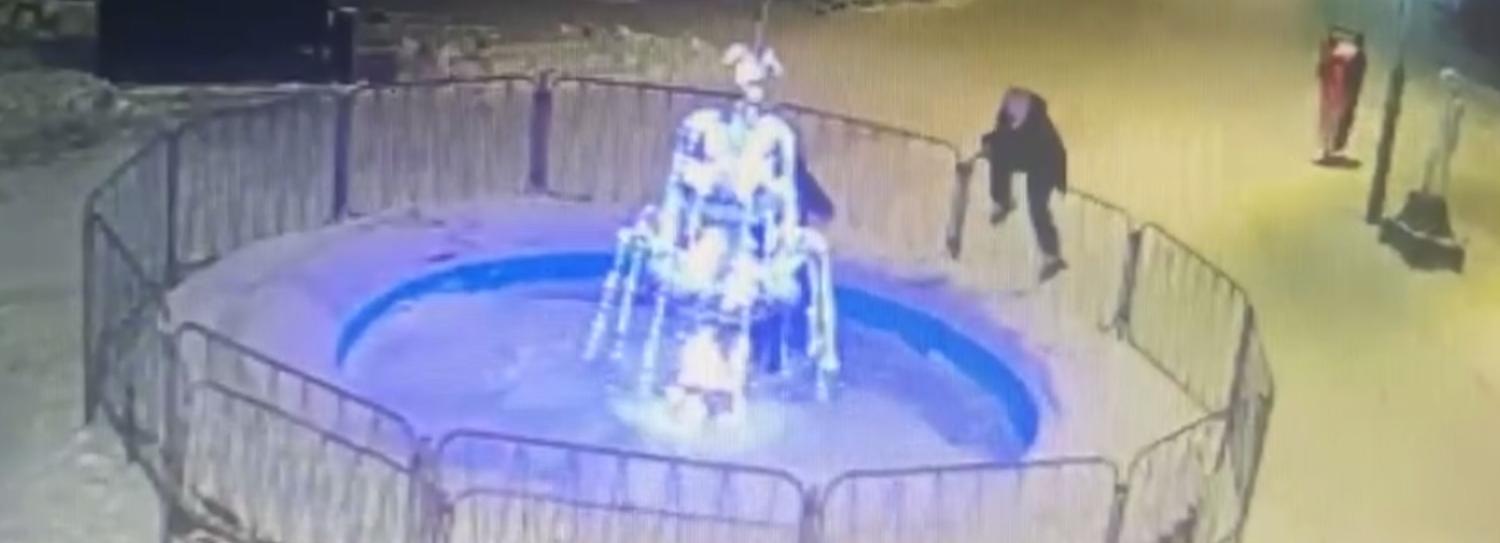 Неизвестные вандалы погасили новогодние огни в парке Новосибирска