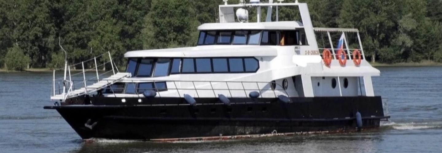25-метровый теплоход продают в Новосибирске за 20 миллионов