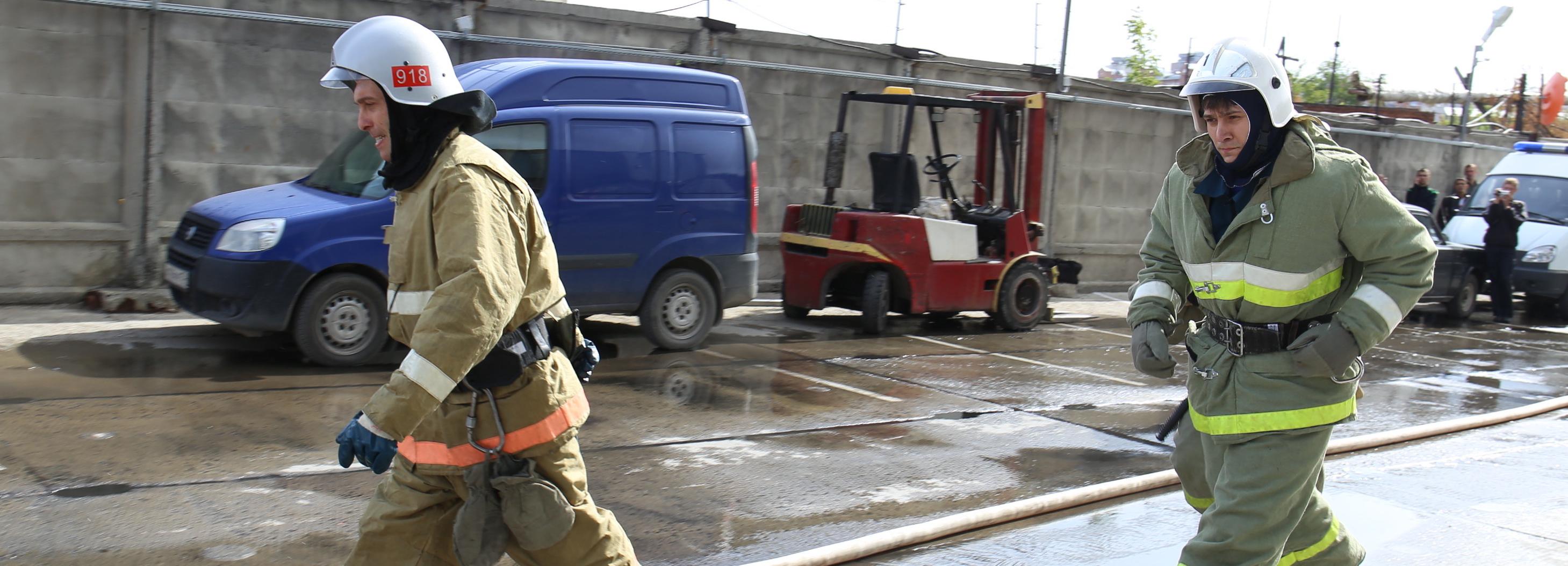 Произошёл пожар на фабрике мороженого «Гроспирон» под Новосибирском