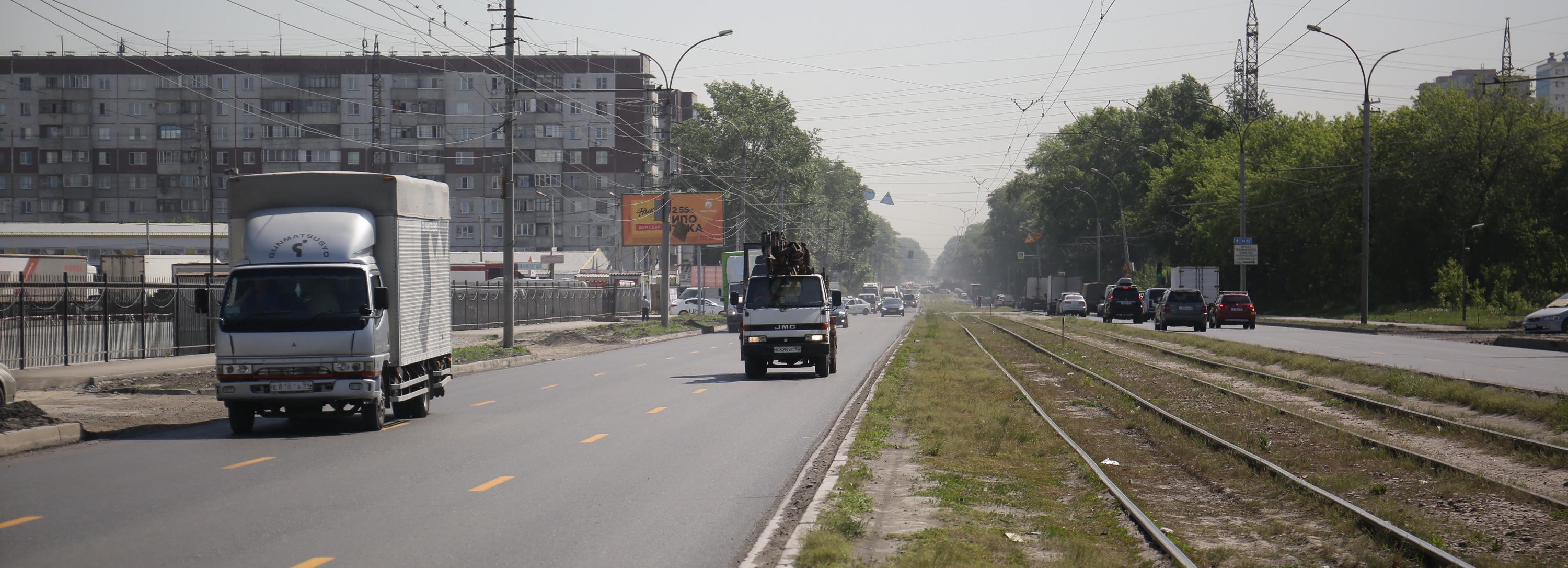 Ремонт улицы Петухова в Новосибирске планируют закончить в июле