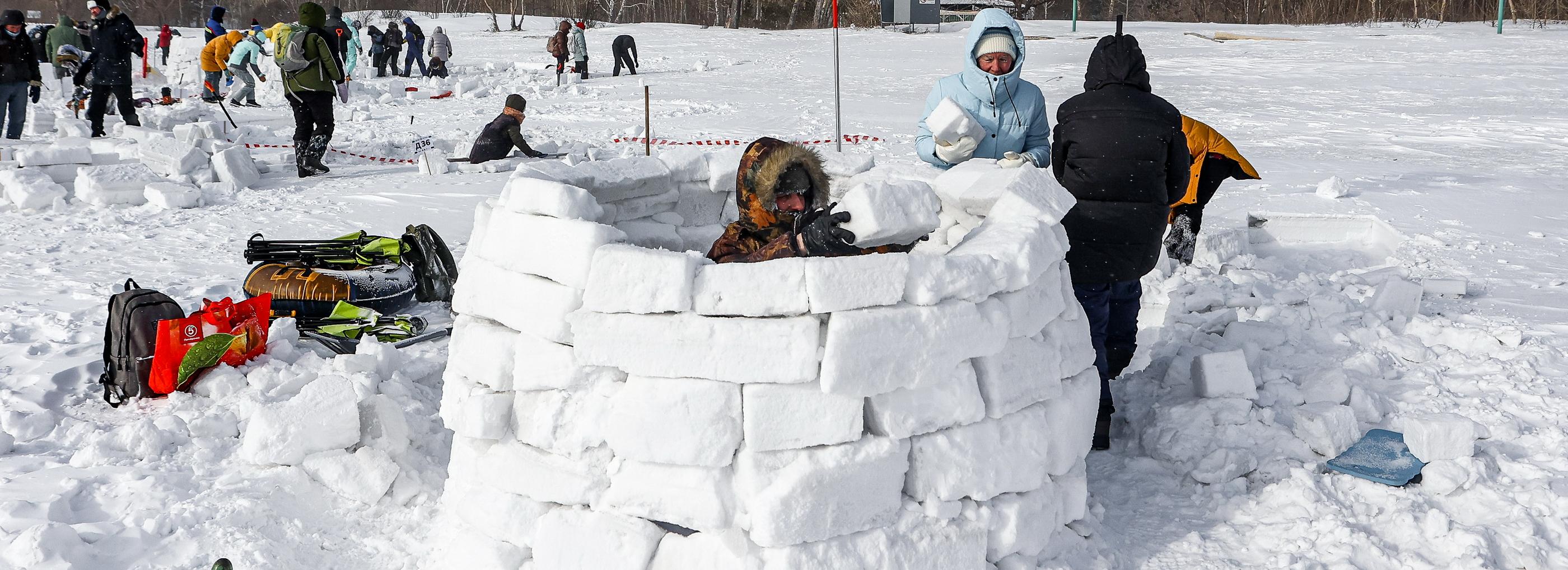 Впечатляющий город эскимосов вырастет на пляже «Бумеранг» 15 февраля