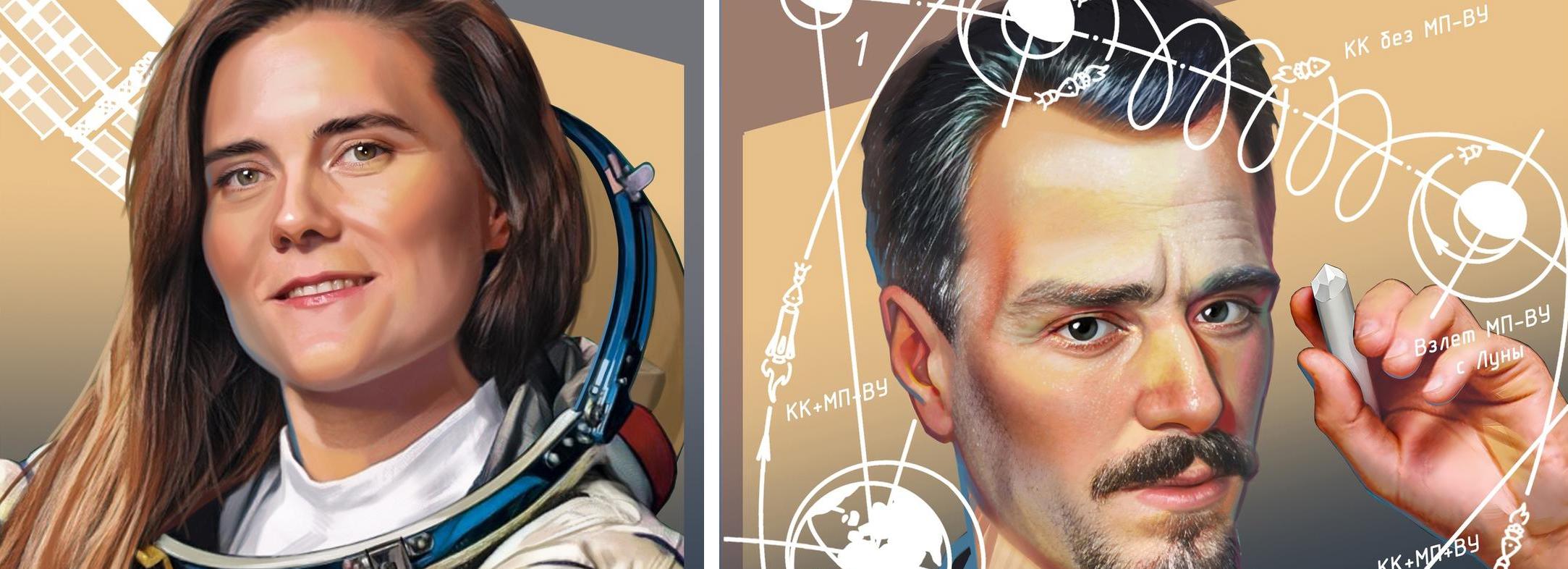 Эскизы муралов в честь Кондратюка и Кикиной выбрал Музей Новосибирска