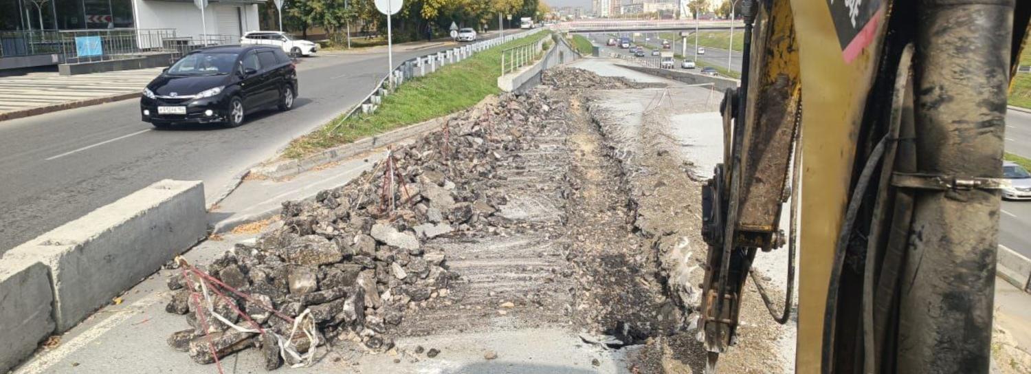Стартовал первый этап реконструкции подпорной стены на Ипподромской