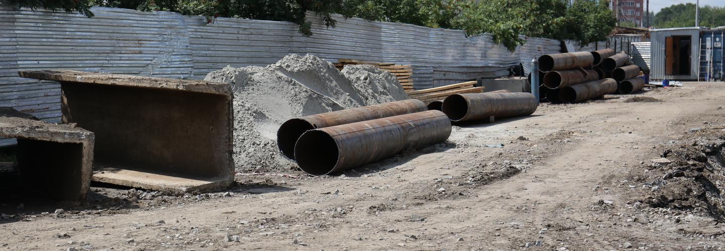 Из-за прокладки канализации сузят улицу Дмитрия Донского