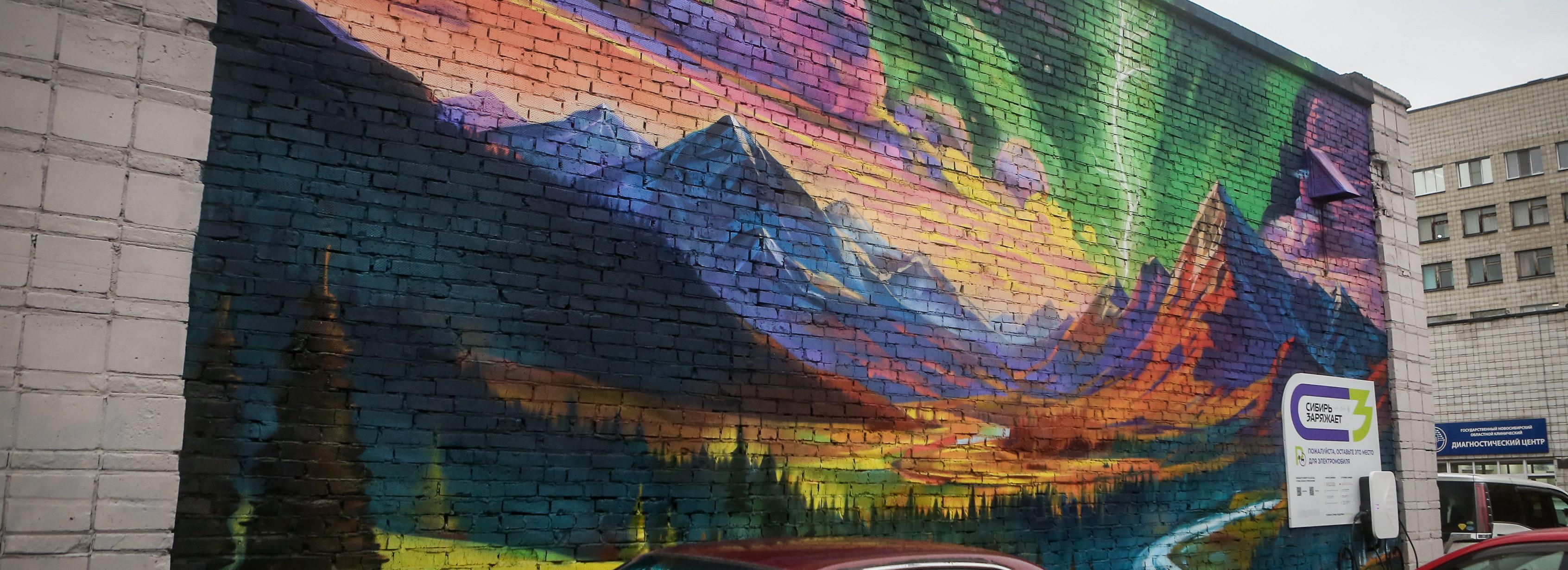 Живописный мурал «Сибирь заряжает» рассмотрит худсовет Новосибирска