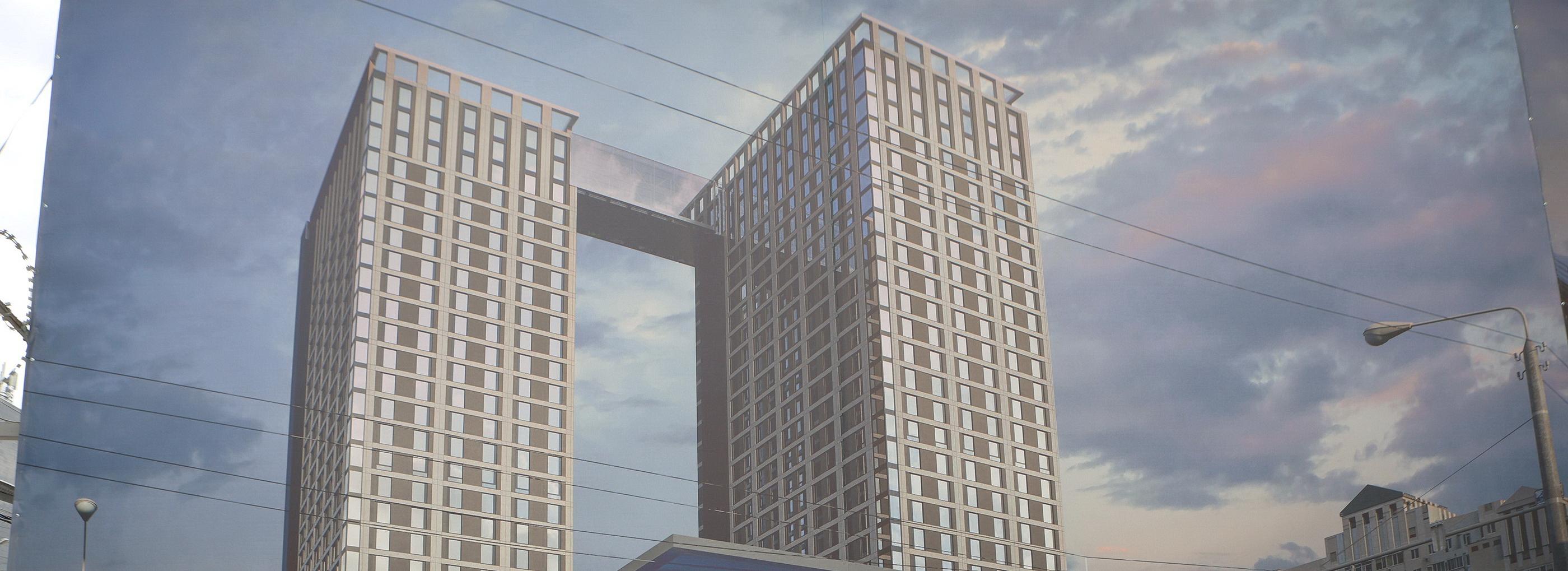 Возле Студенческой вырыли котлован для двух 100-метровых башен-близнецов