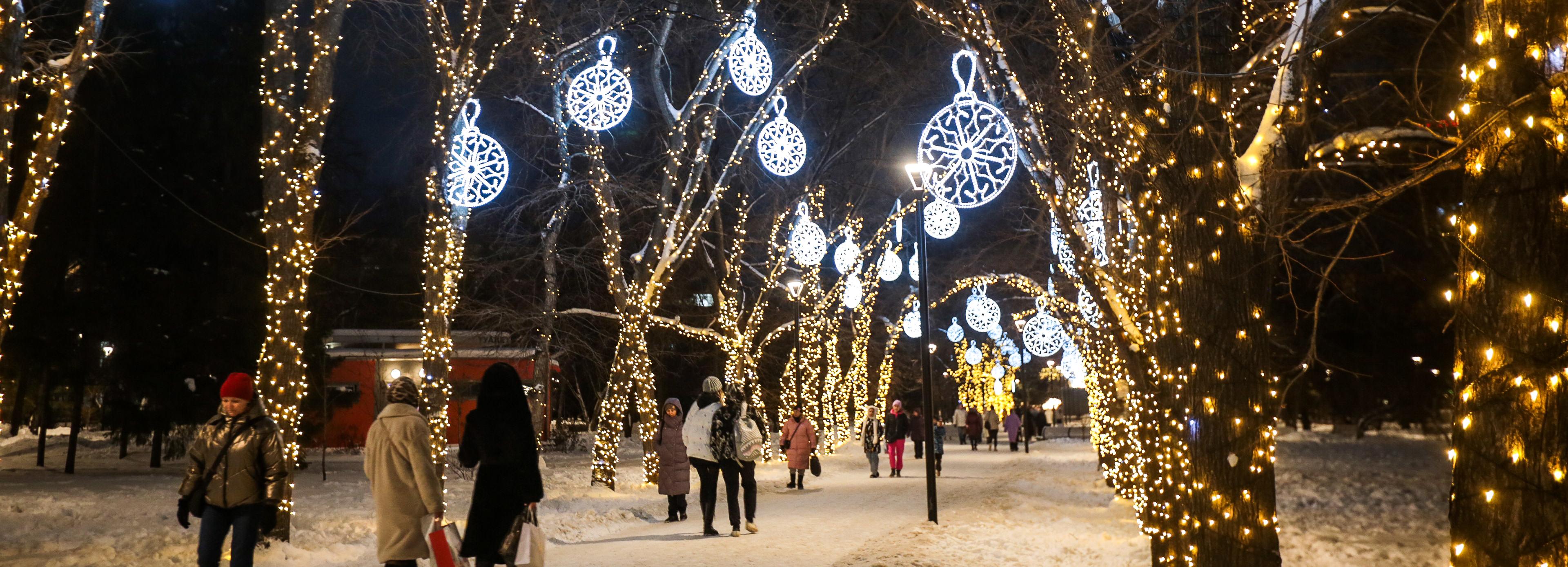 Тёплую снежную новогоднюю ночь обещают новосибирцам синоптики