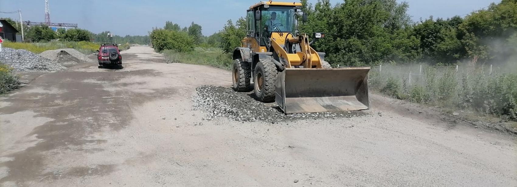Объездную дорогу отсыпали для борьбы с пробками на улице Большой