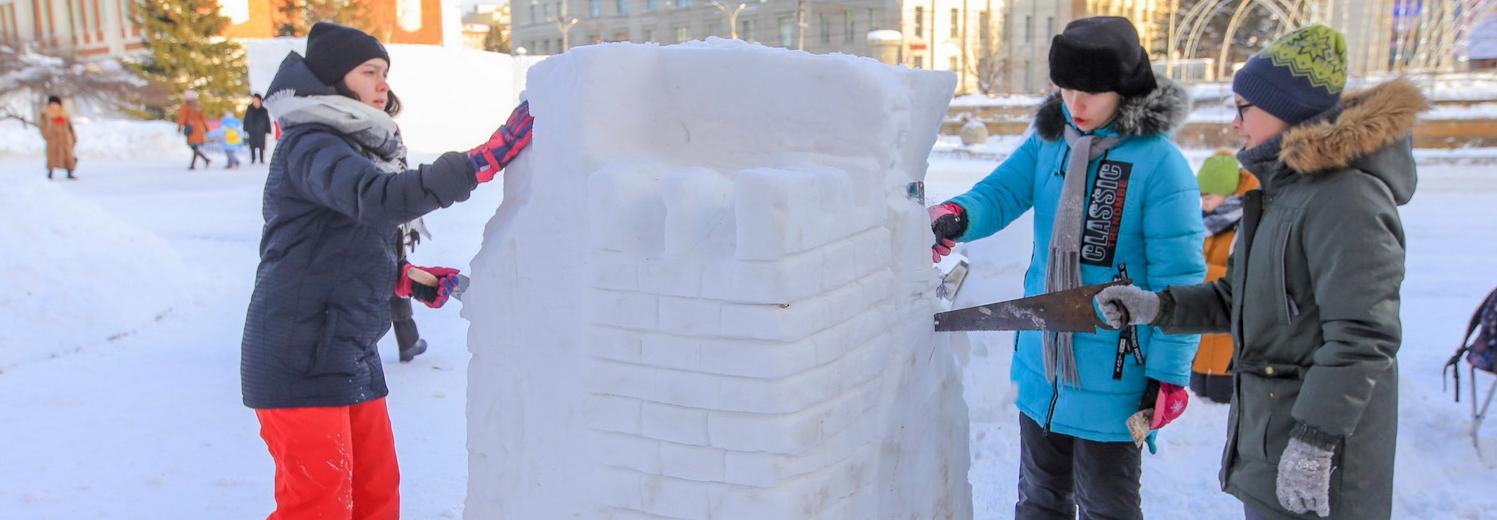 XX фестиваль снежной скульптуры стартовал в Новосибирске