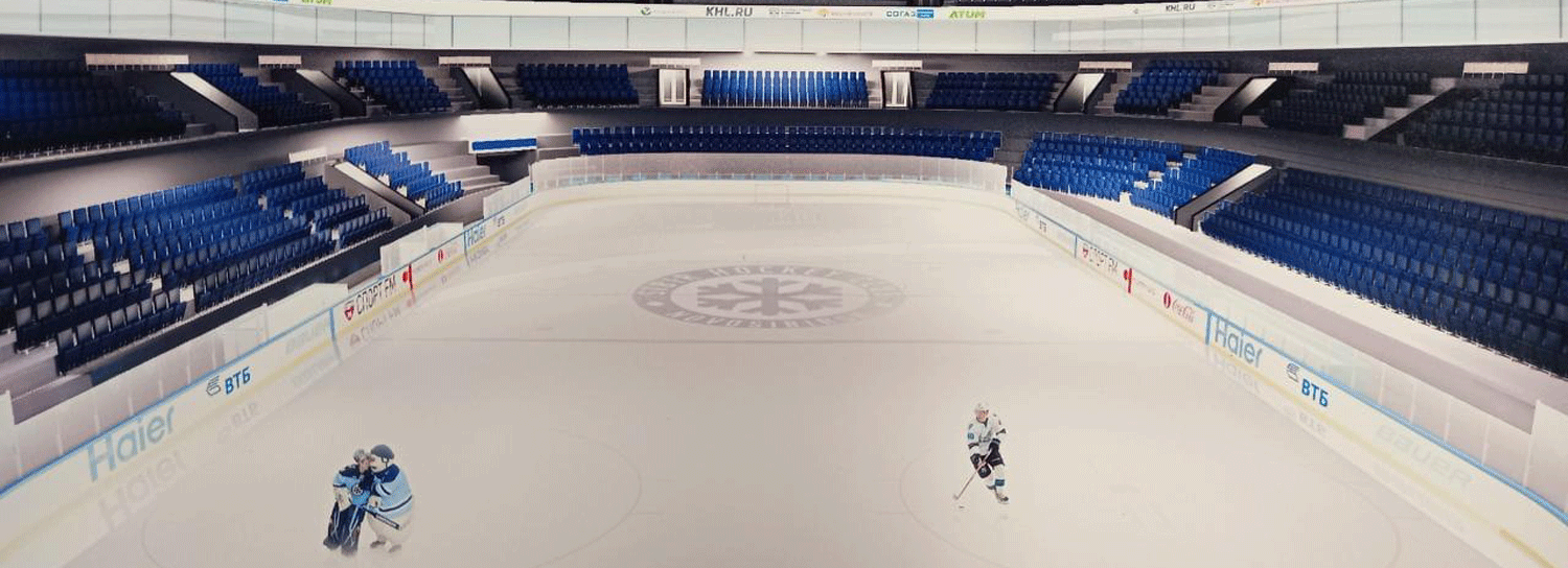 На большую арену ЛДС в Новосибирске завезли первые 500 кресел