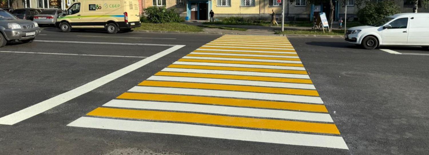 Разметку новыми материалами тестируют на дорогах Новосибирска