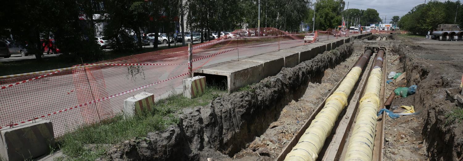 560 метров теплотрассы на Сибиряков-Гвардейцев полностью заменят