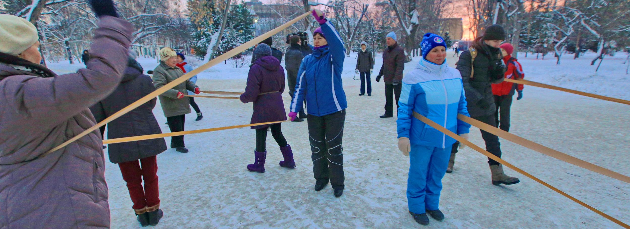 Сезон парковой гимнастики закроют 28 февраля в Новосибирске