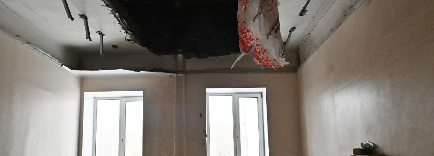 Этаж новосибирской больницы с обвалившейся балкой капитально отремонтируют