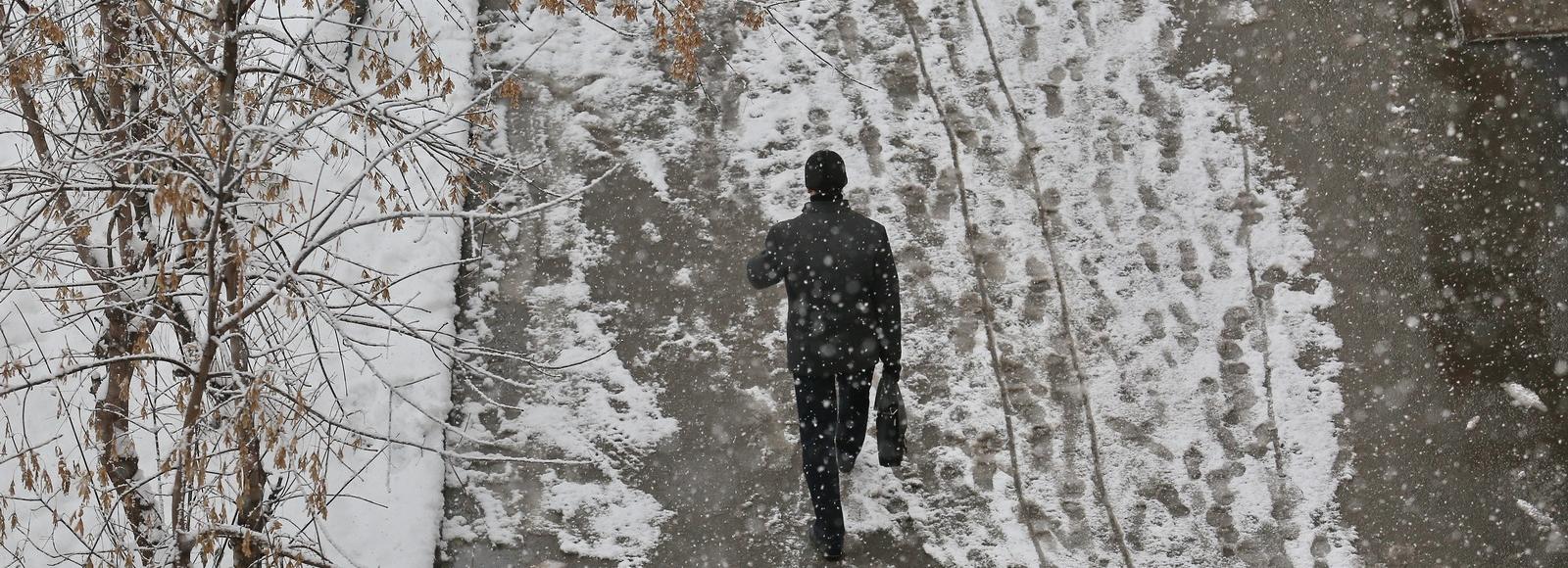 Новосибирск засыпало снегом утром 30 октября