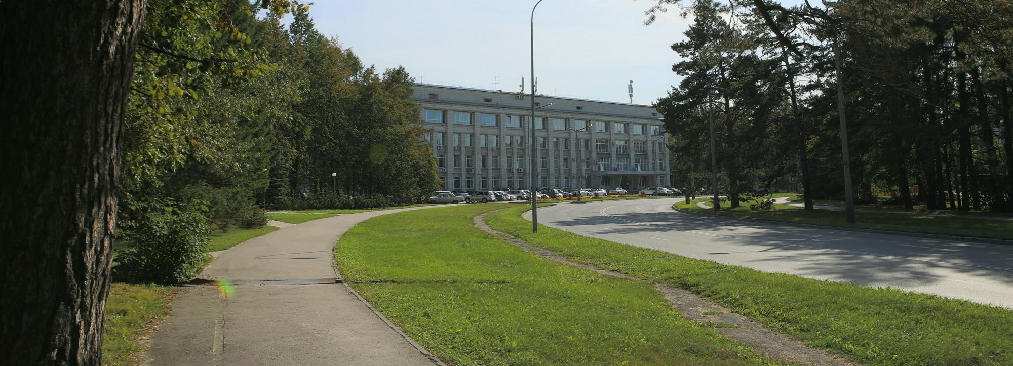 Транспарант с фразой Ломоносова в Академгородке не мешает новосибирцам