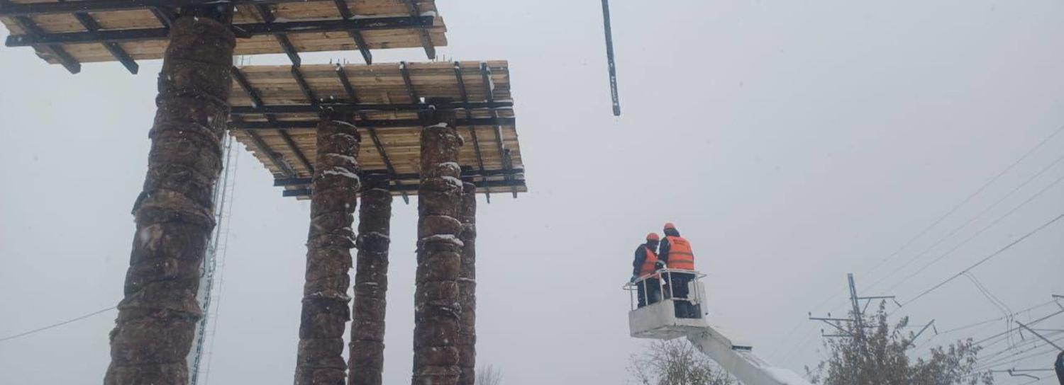 Мэр Кудрявцев показал фото со стройки нового моста на улице Войкова