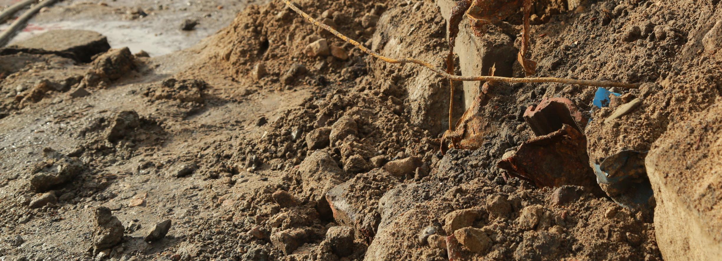 Паводок разрушил участок дороги в Краснозёрском районе