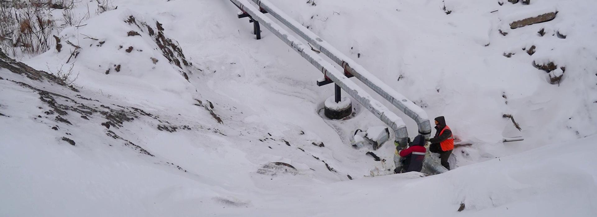 Новую теплотрассу в обход ПО «Север» строят для домов на улице Фадеева