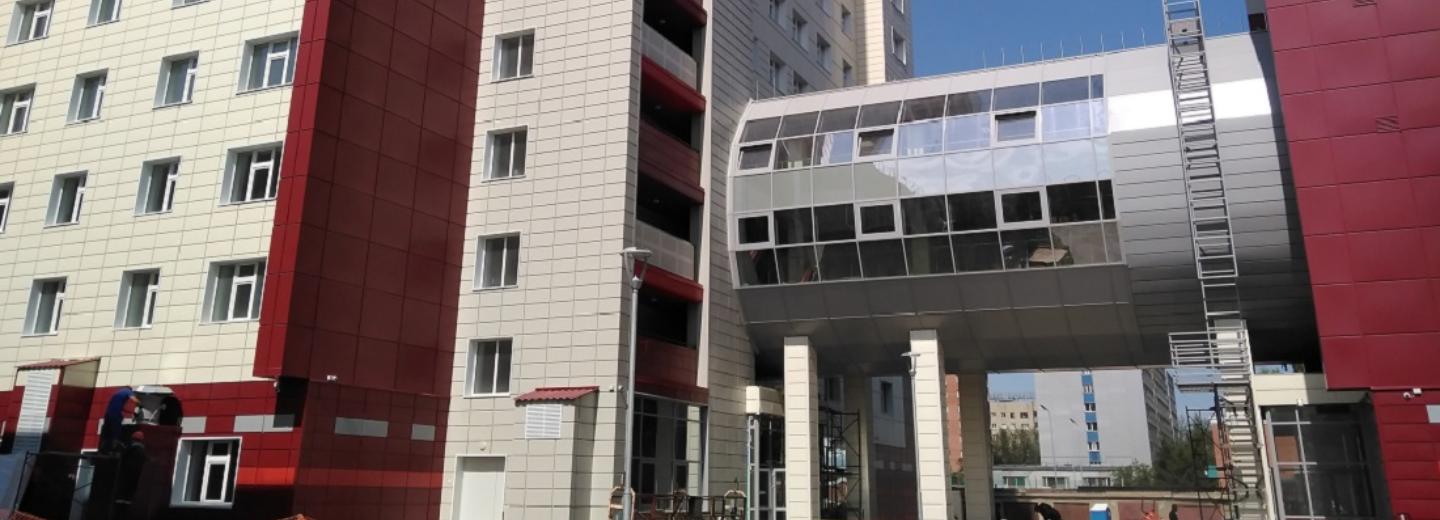 На Маркса достроили два высотных корпуса общежития НГТУ