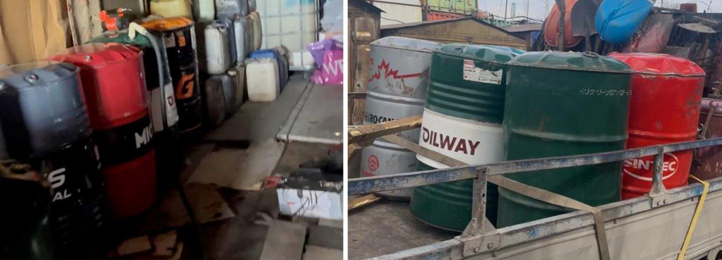 Шесть цистерн с бензином изъяли с незаконной АЗС в Дзержинке