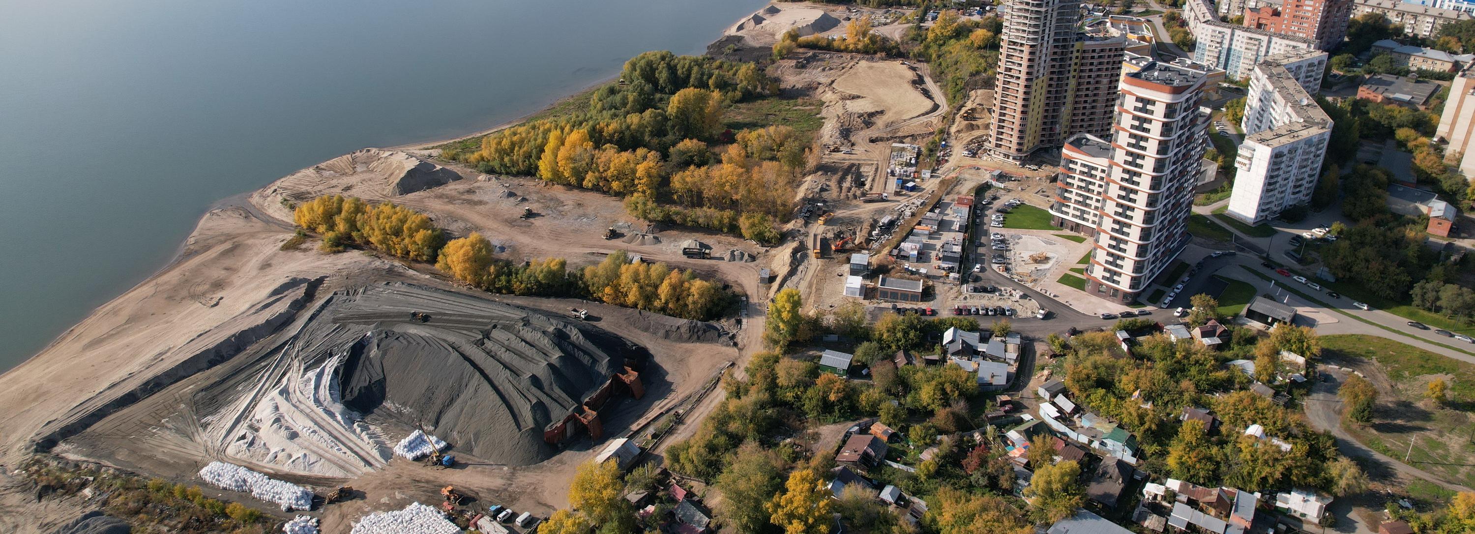 В Новосибирске с берега Оби уберут пескобазы для обустройства набережной