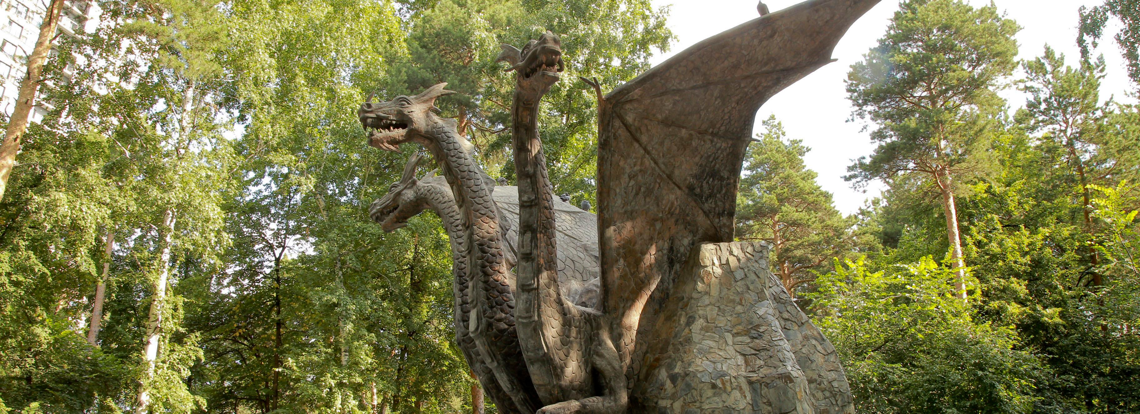 Зачарованный сад: как начинался сквер со Змеем Горынычем