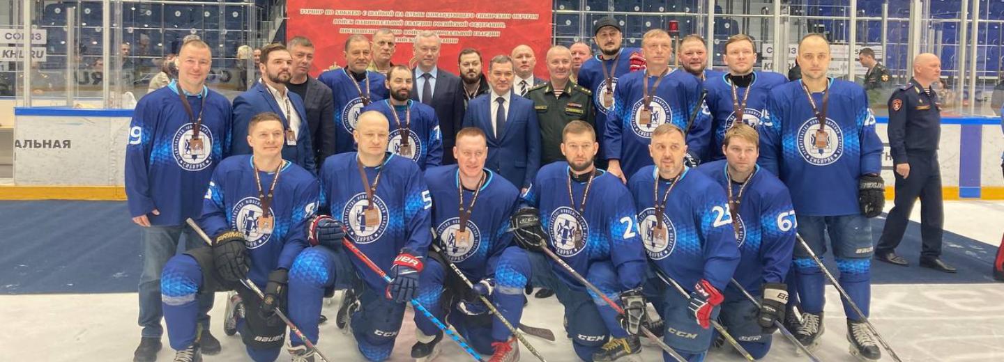 Мэр Кудрявцев поздравил команду Росгвардии с победой в хоккейном турнире