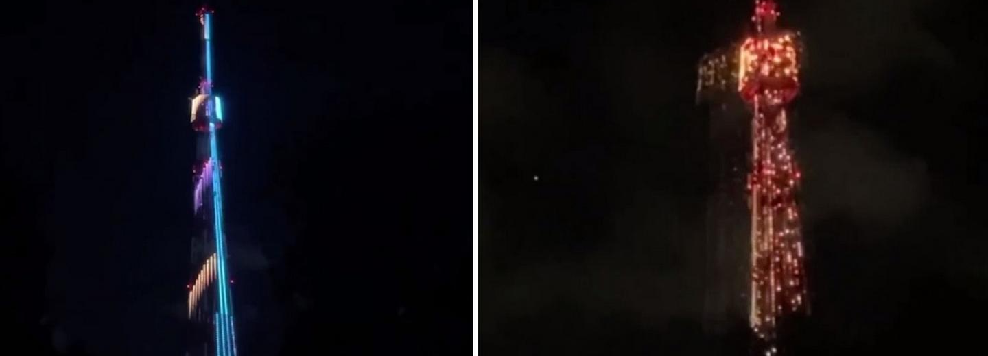 Яркую подсветку тестируют на 196-метровой телебашне в Новосибирске
