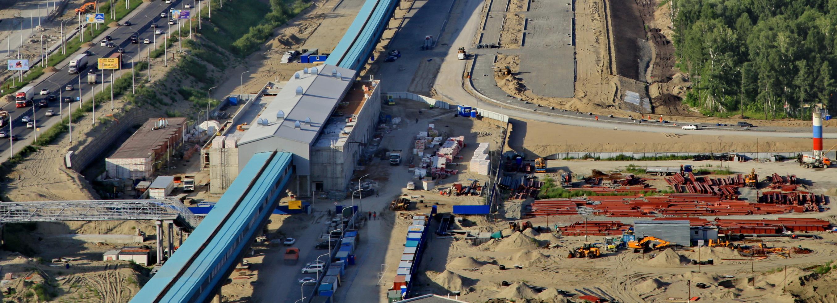 Галерею метромоста разобрали для строительства станции «Спортивная»