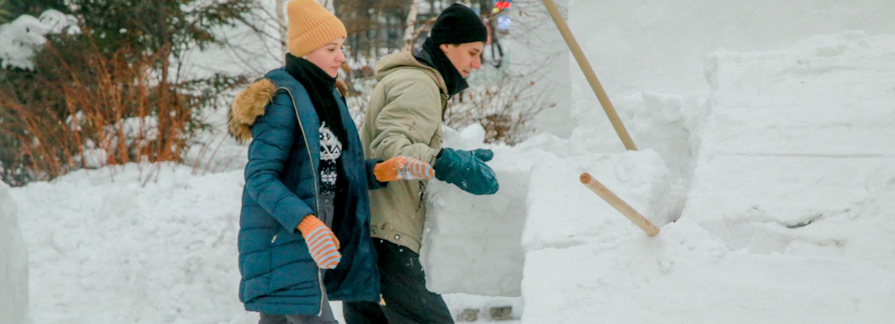 Зимняя сказка: лучшую снежную скульптуру выберут в Кировском районе