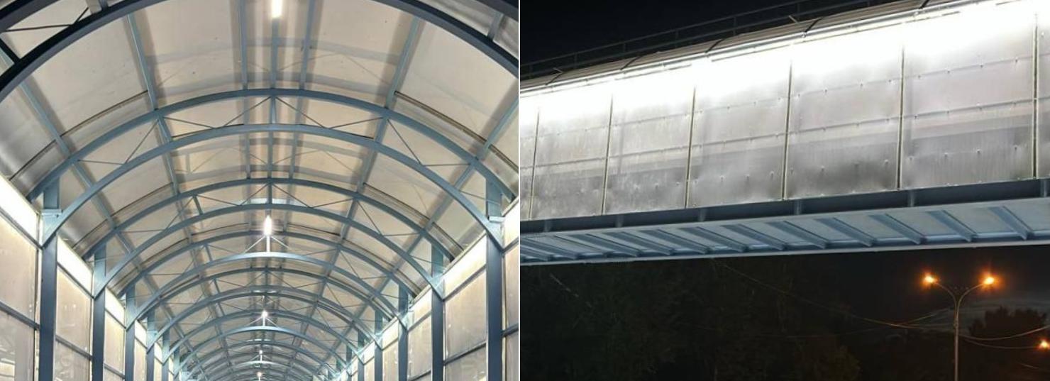 Мэр Кудрявцев: пешеходный мост на Старом шоссе отремонтировали за 14 млн